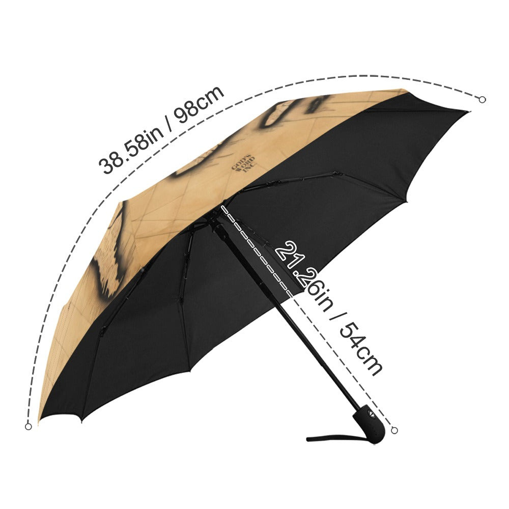 BLESSED COMING AND GOING Anti-UV Auto-Foldable Umbrella