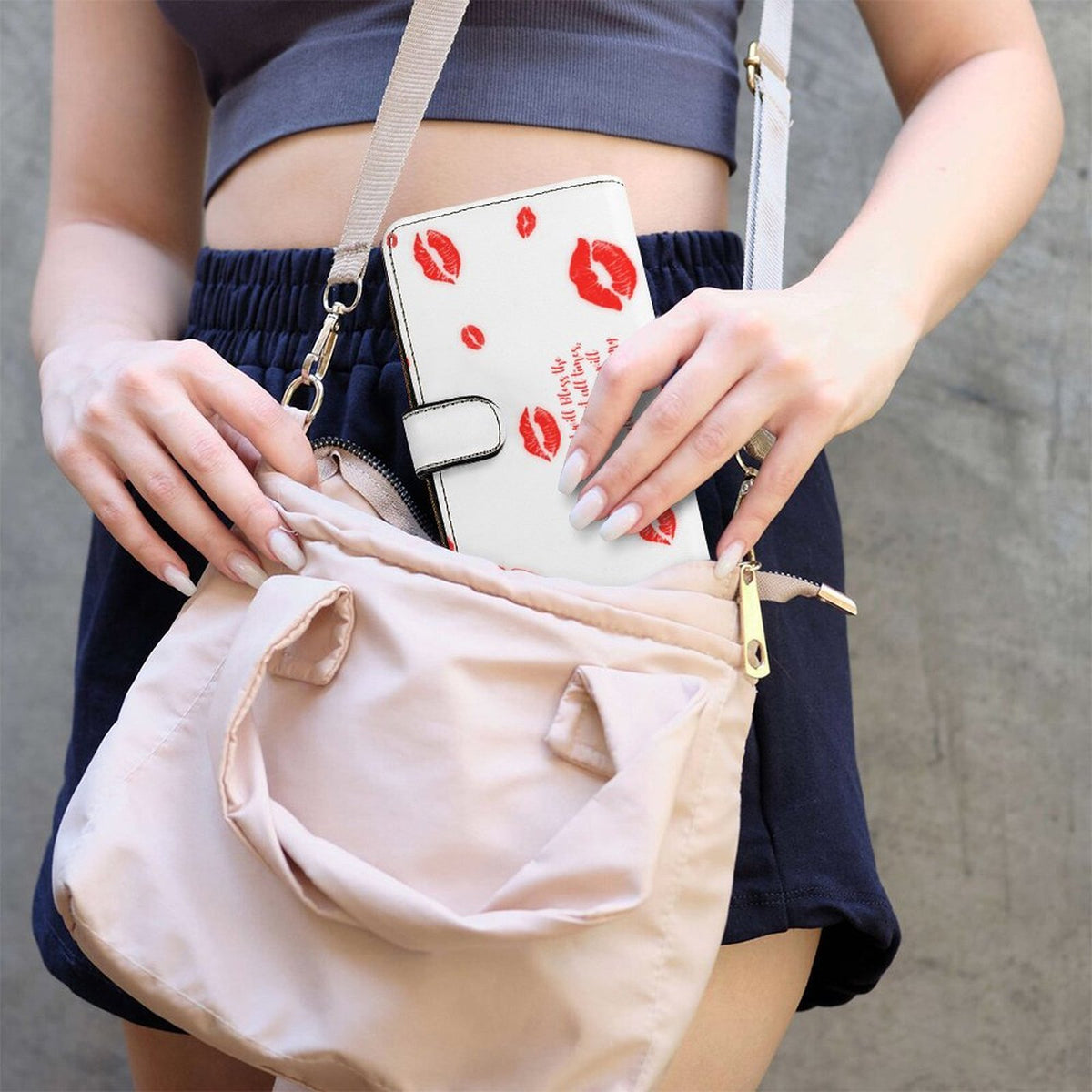 YOUR PRAISE WILL ALWAYS BE ON MY LIPS Design Leather Wallet
