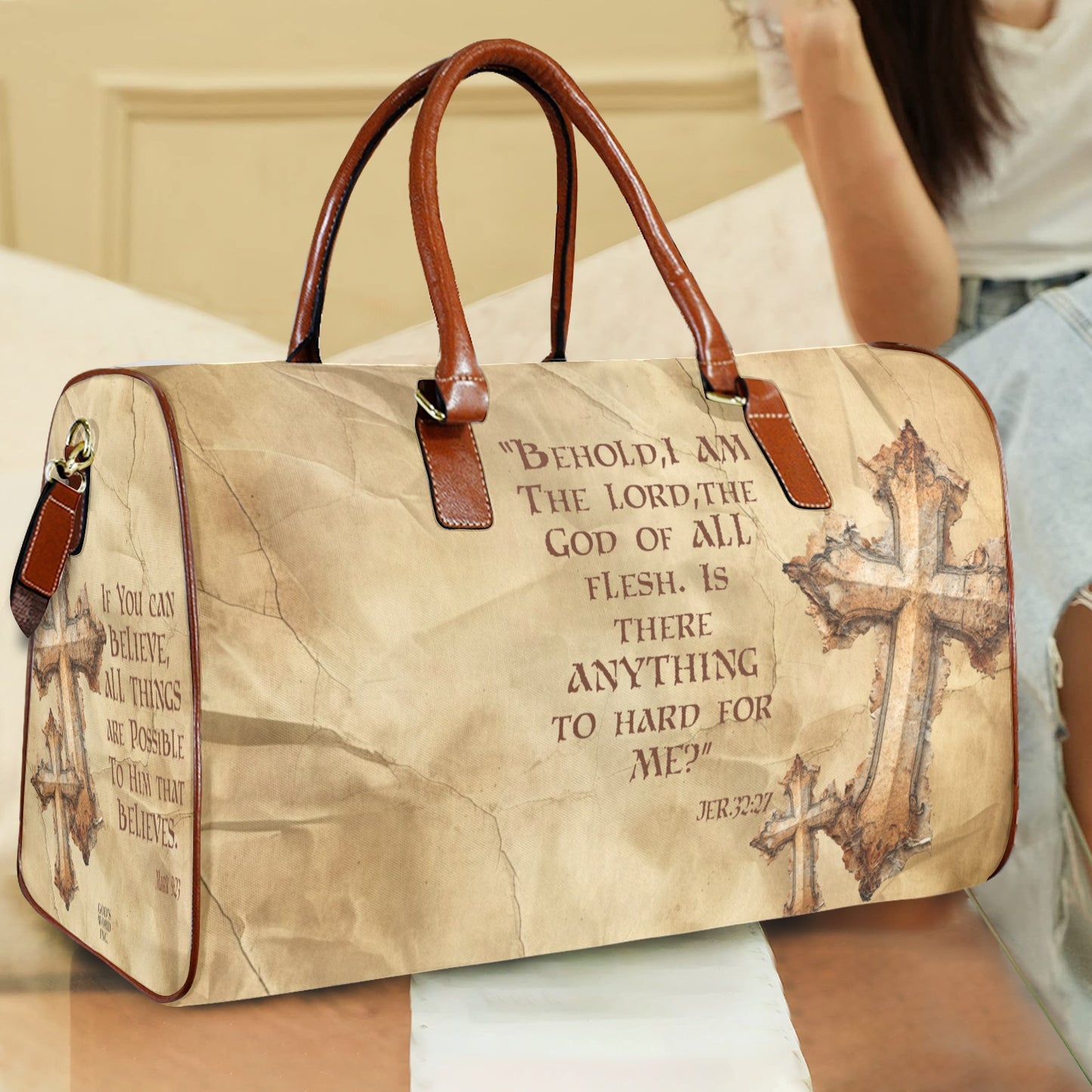 DO YOU BELIEVE WATERPROOF TRAVEL BAG