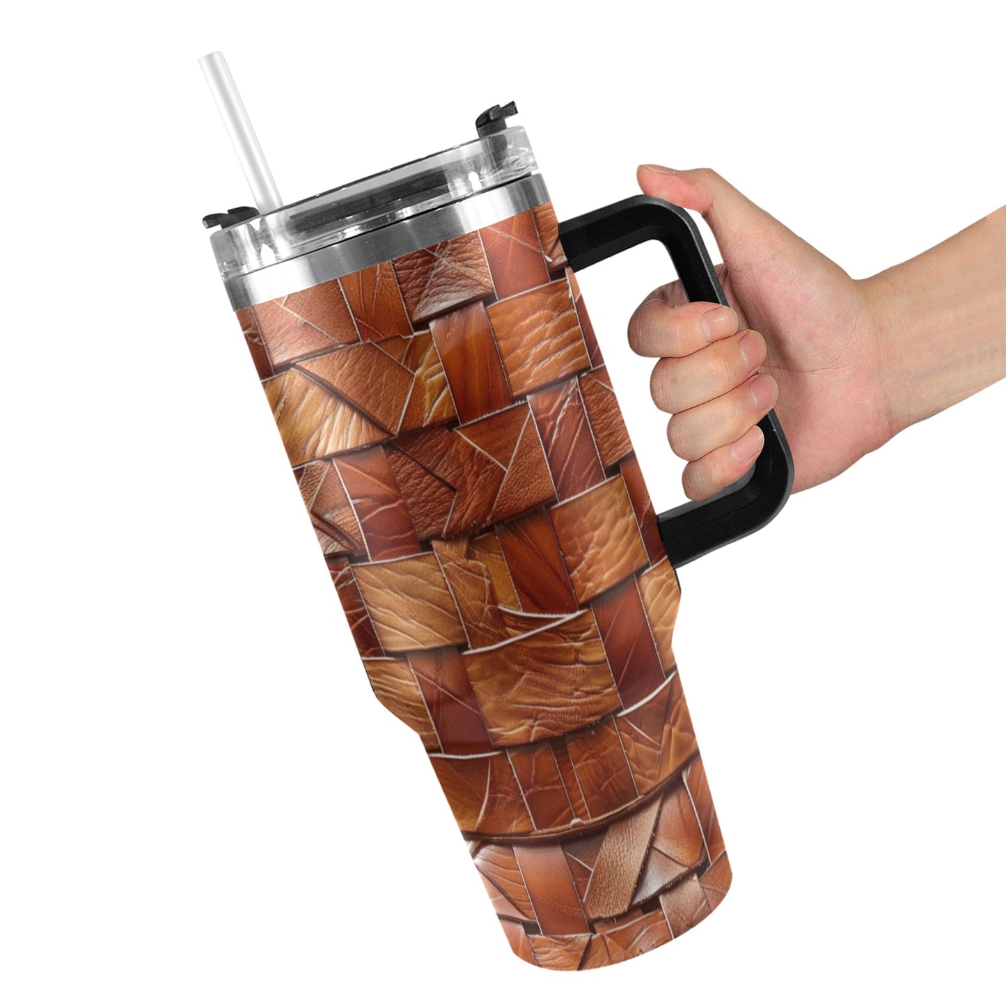 WALK BY FAITH 40oz Tumbler with Black Handle