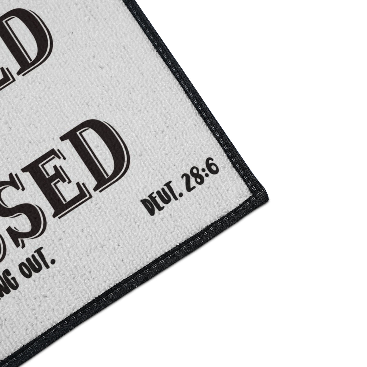 Bible Verse Scripture Heavy Duty Floor Mat You Will Be Blessed Coming In...