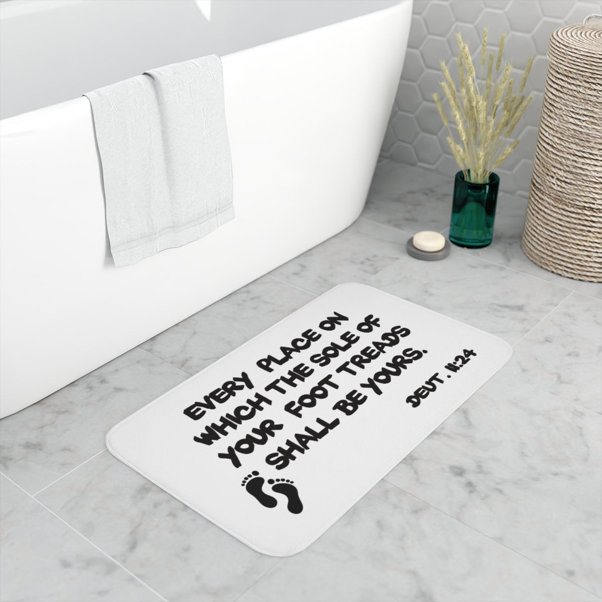Memory Foam Bath Mat Every place on which...