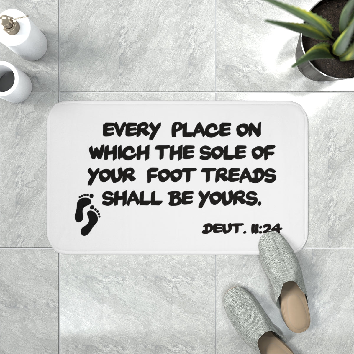 Memory Foam Bath Mat Every place on which...
