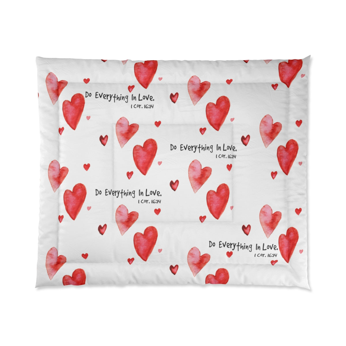 Bible Verse Comforter Do Everything In Love.