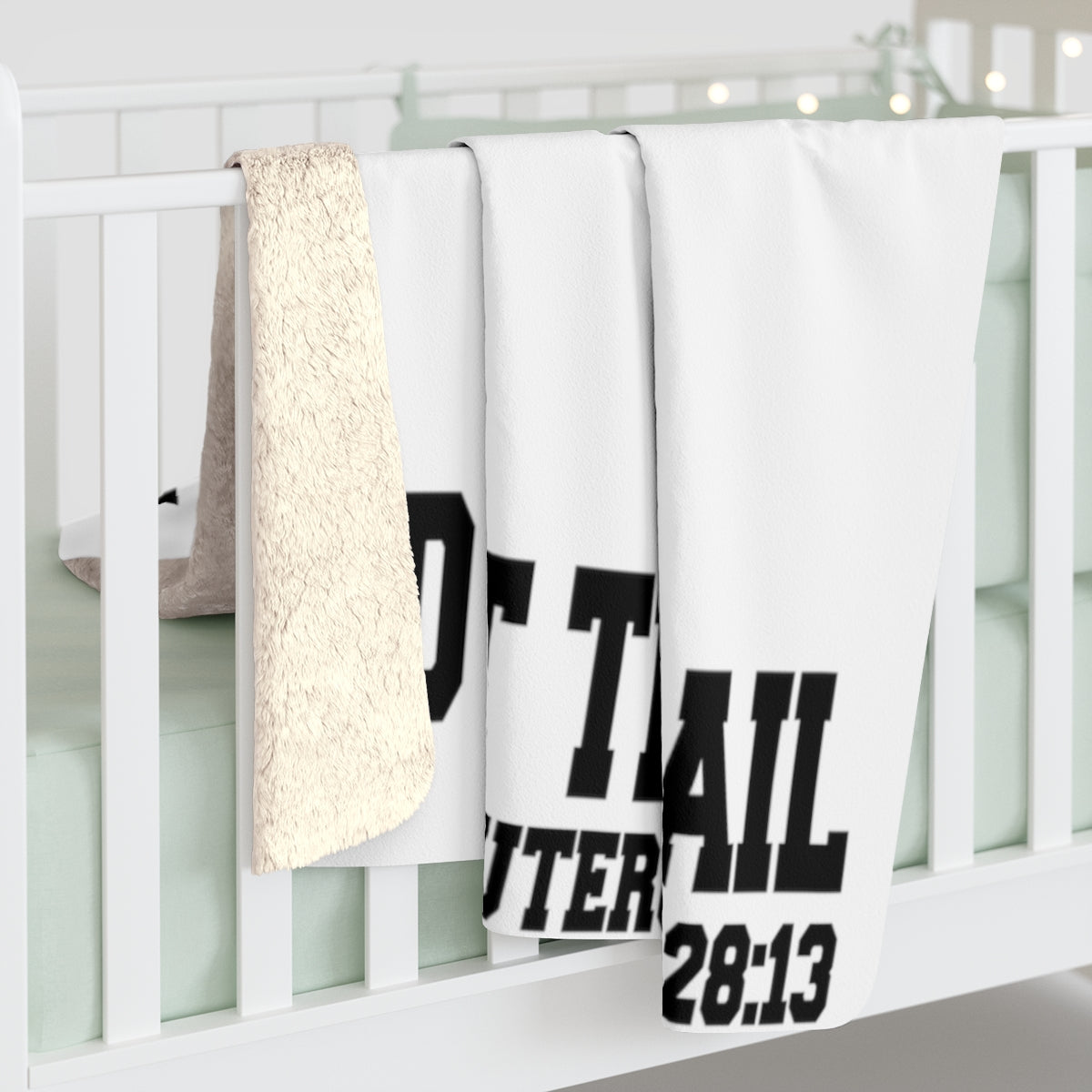 You Are the Head... Bible Verse Sherpa Fleece Blanket