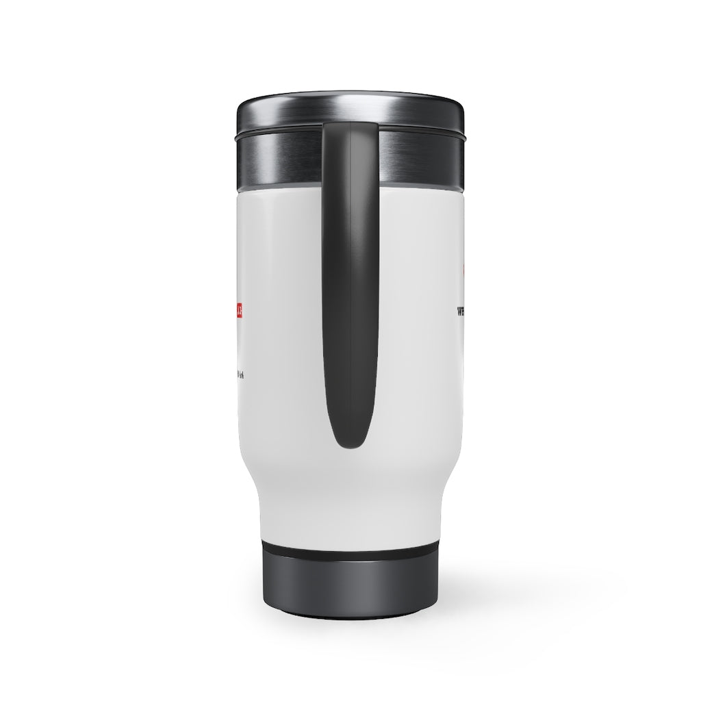 Stainless Steel Travel Mug with Handle, 14oz Greater Is He...