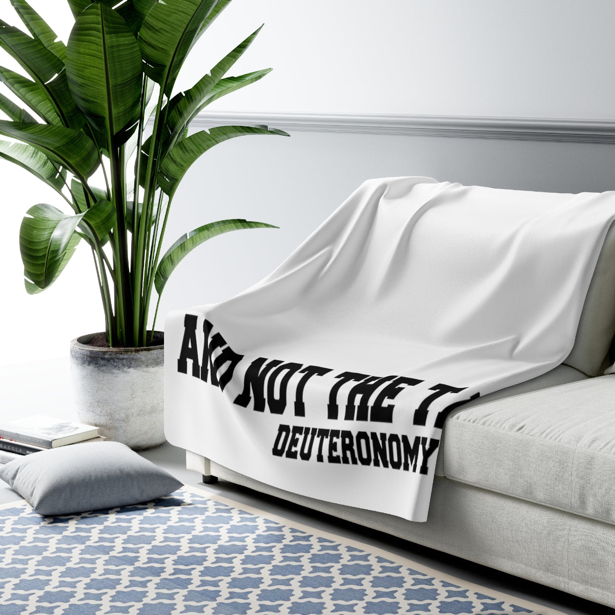 You Are the Head... Bible Verse Sherpa Fleece Blanket