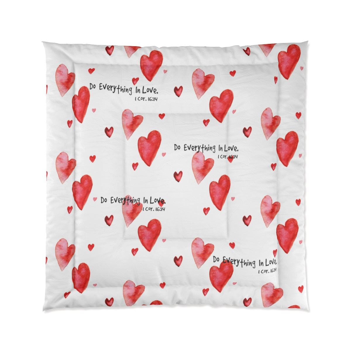 Bible Verse Comforter Do Everything In Love.