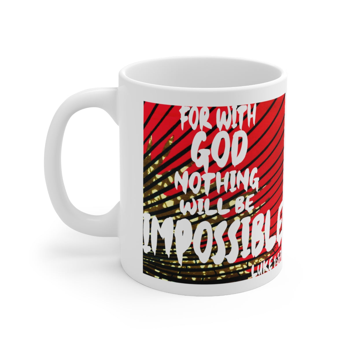 Bible Verse Scripture Mug 11oz For With God...