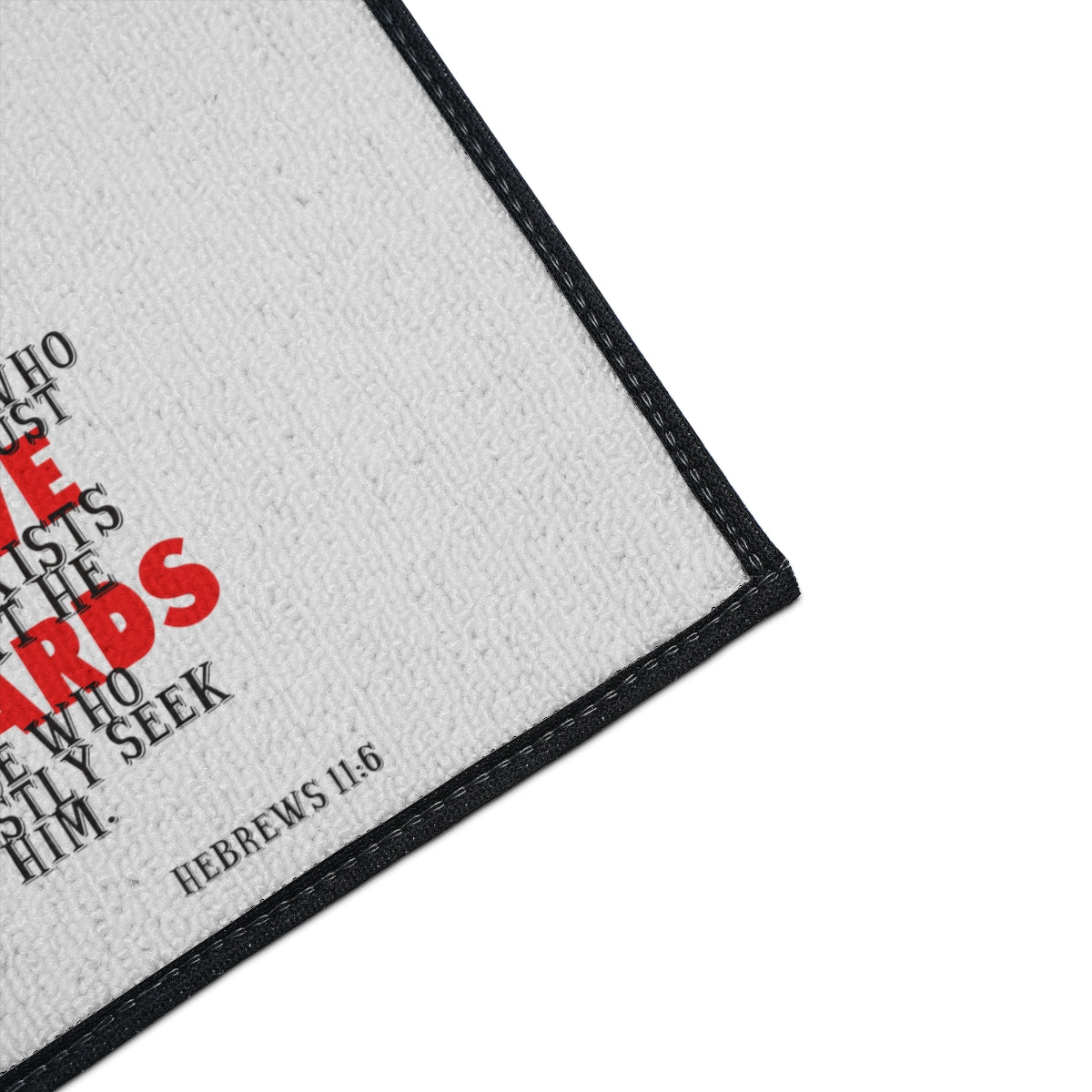 Bible Verse Scripture Heavy Duty Floor Mat For Without Faith...