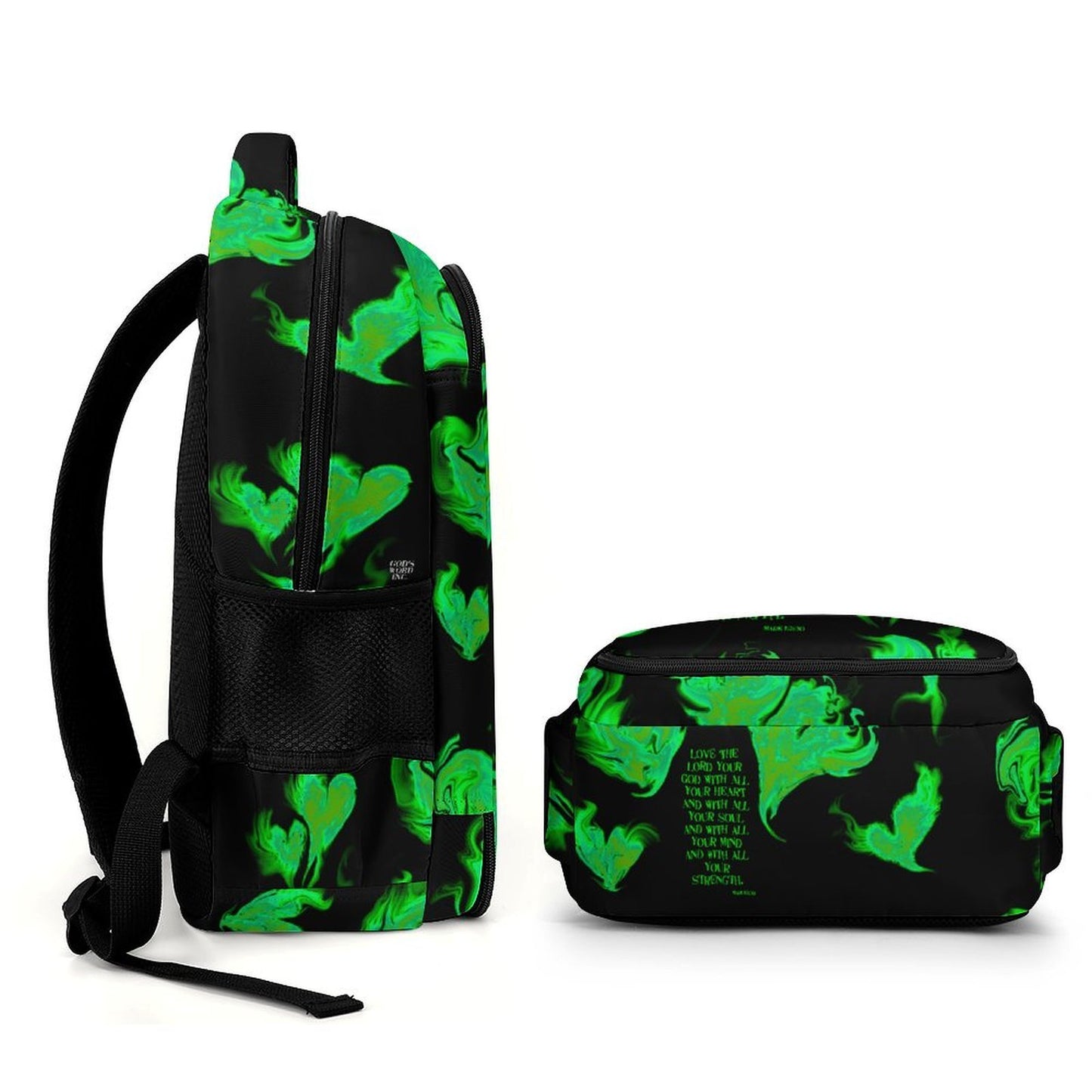 LOVE THE LORD WITH ALL YOUR HEART POCKET BACK PACK