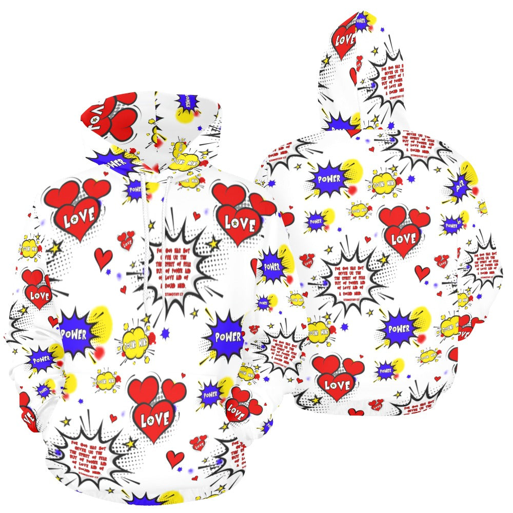 GOD HAS NOT GIVEN US ...HOODIE All Over Print Hoodie for Women