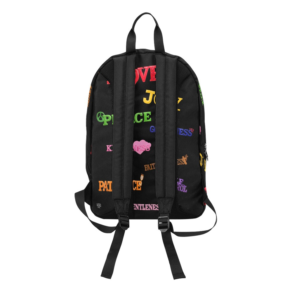 BLACK FRUIT OF THE SPIRIT  Large Capacity Travel Backpack
