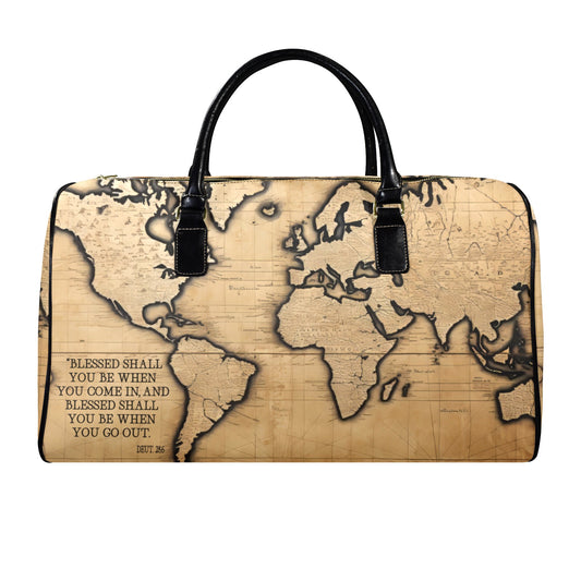 LEATHER BLESSED COMING AND GOING  Travel Bag