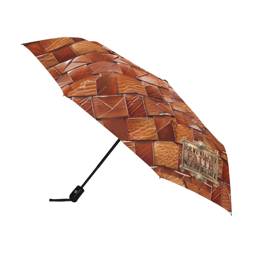 FOR WE WALK BY FAITH UMBRELLA  Anti-UV Auto-Foldable Umbrella