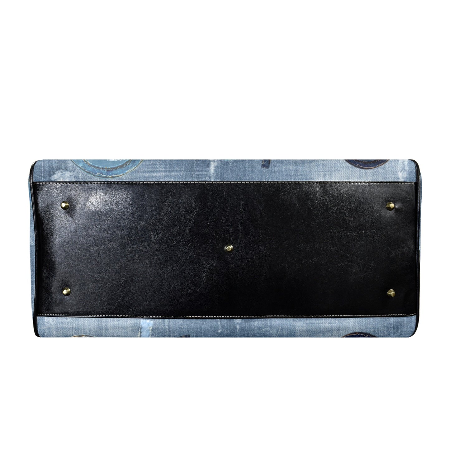 LEATHER FAUX DENIM  FAITH TRAVEL BAG