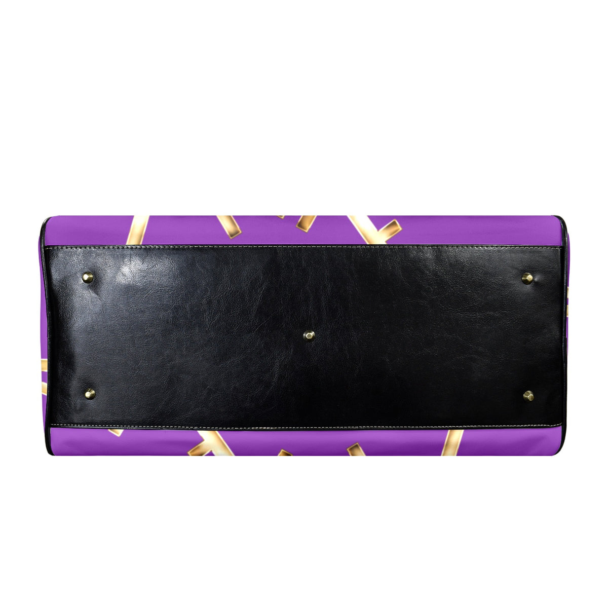 PURPLE LEATHER FAITH COMES BY HEARING  Travel Bag