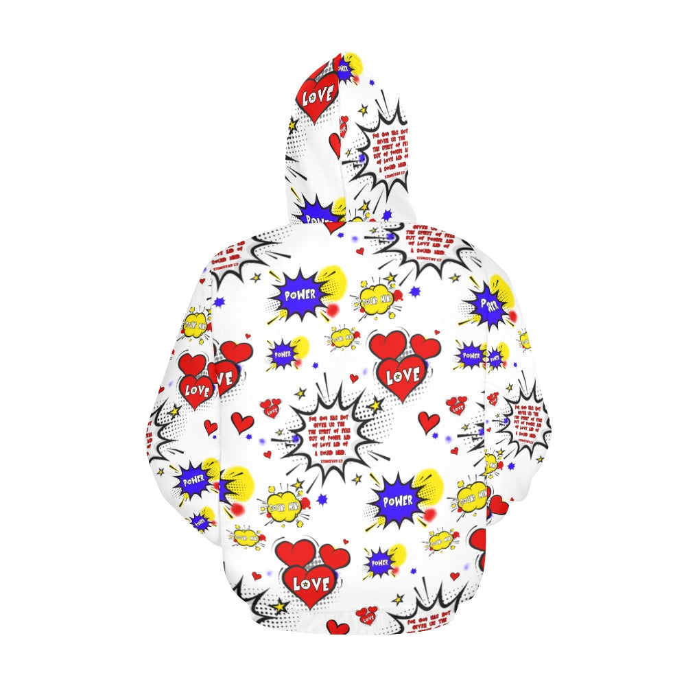 GOD HAS NOT GIVEN US ...HOODIE All Over Print Hoodie for Women