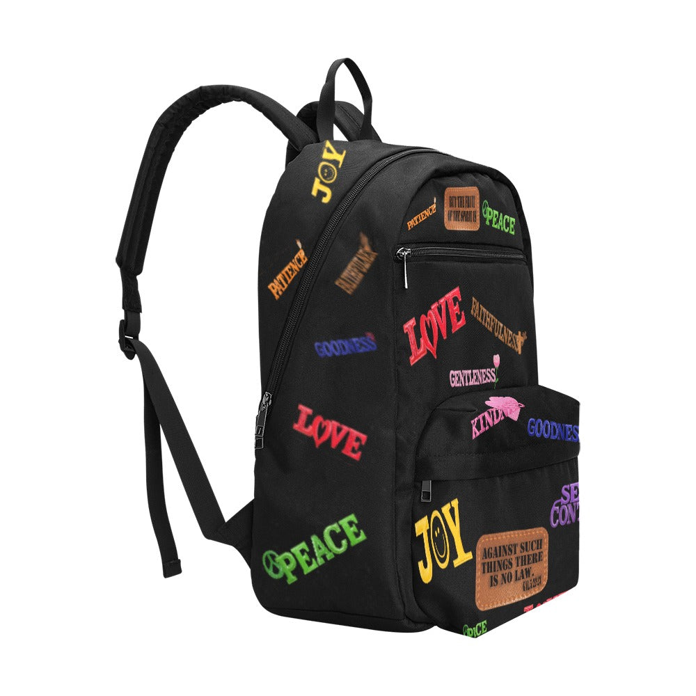 BLACK FRUIT OF THE SPIRIT  Large Capacity Travel Backpack