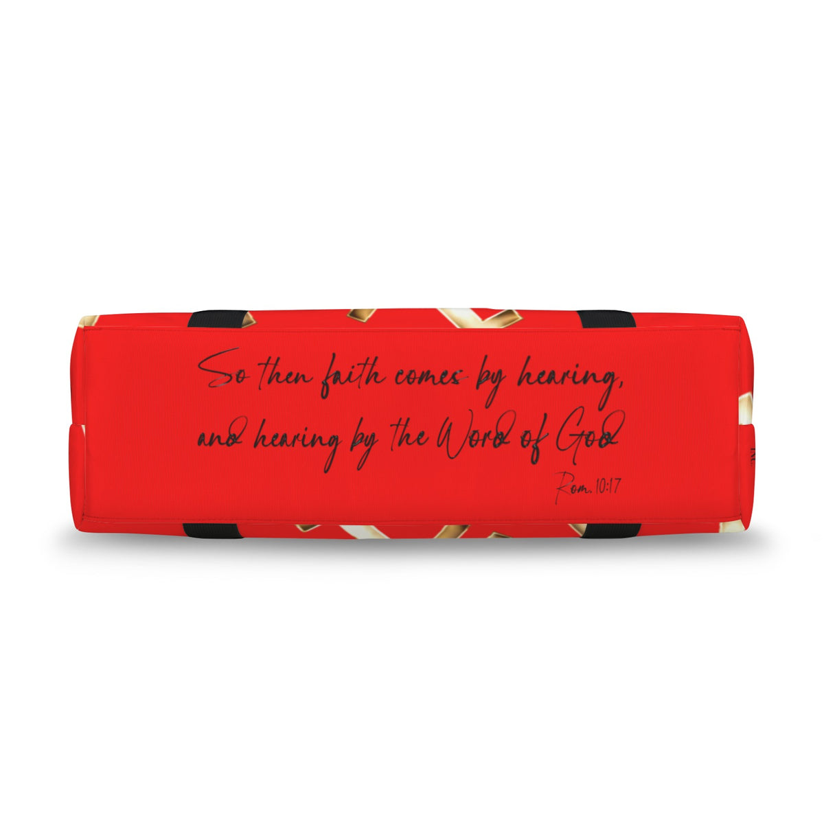 RED FAITH COMES BY HEARING  Ultra-Large Capacity Duffle Bag