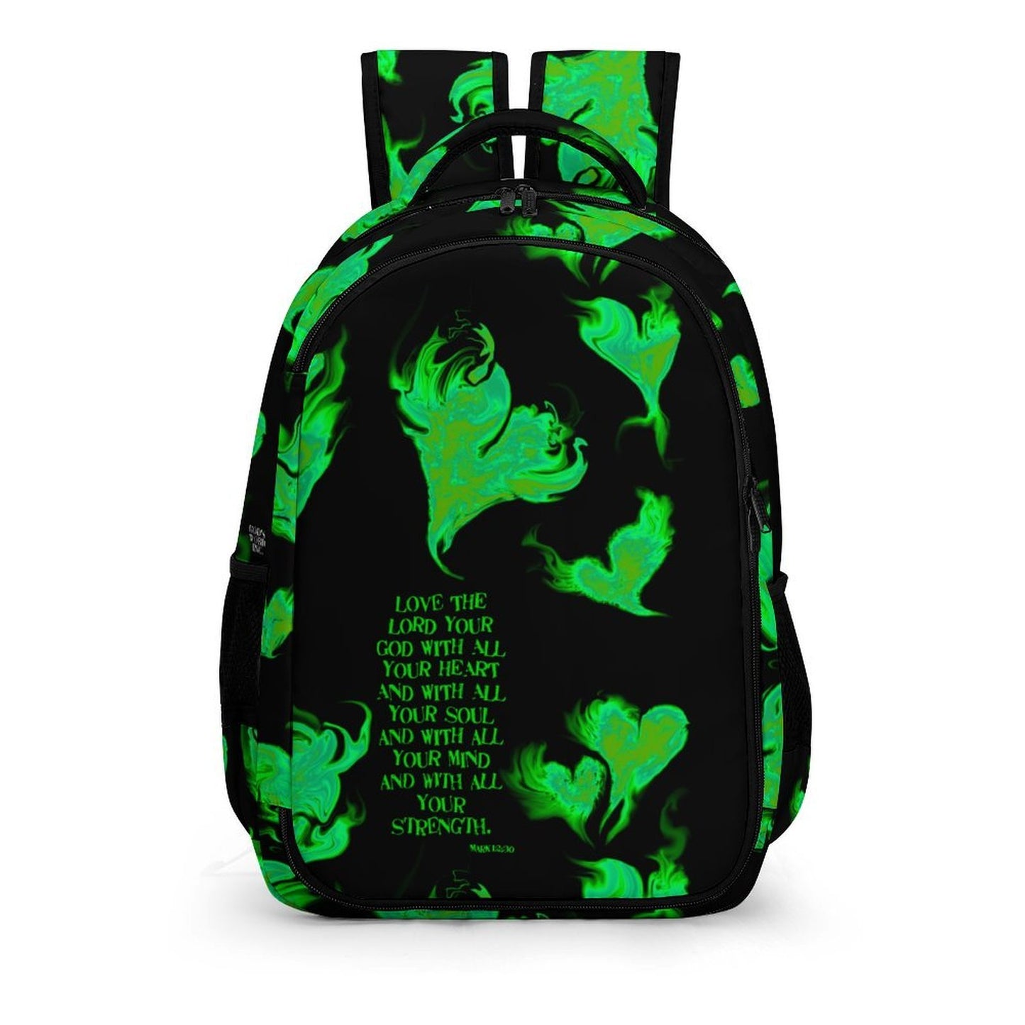 LOVE THE LORD WITH ALL YOUR HEART POCKET BACK PACK