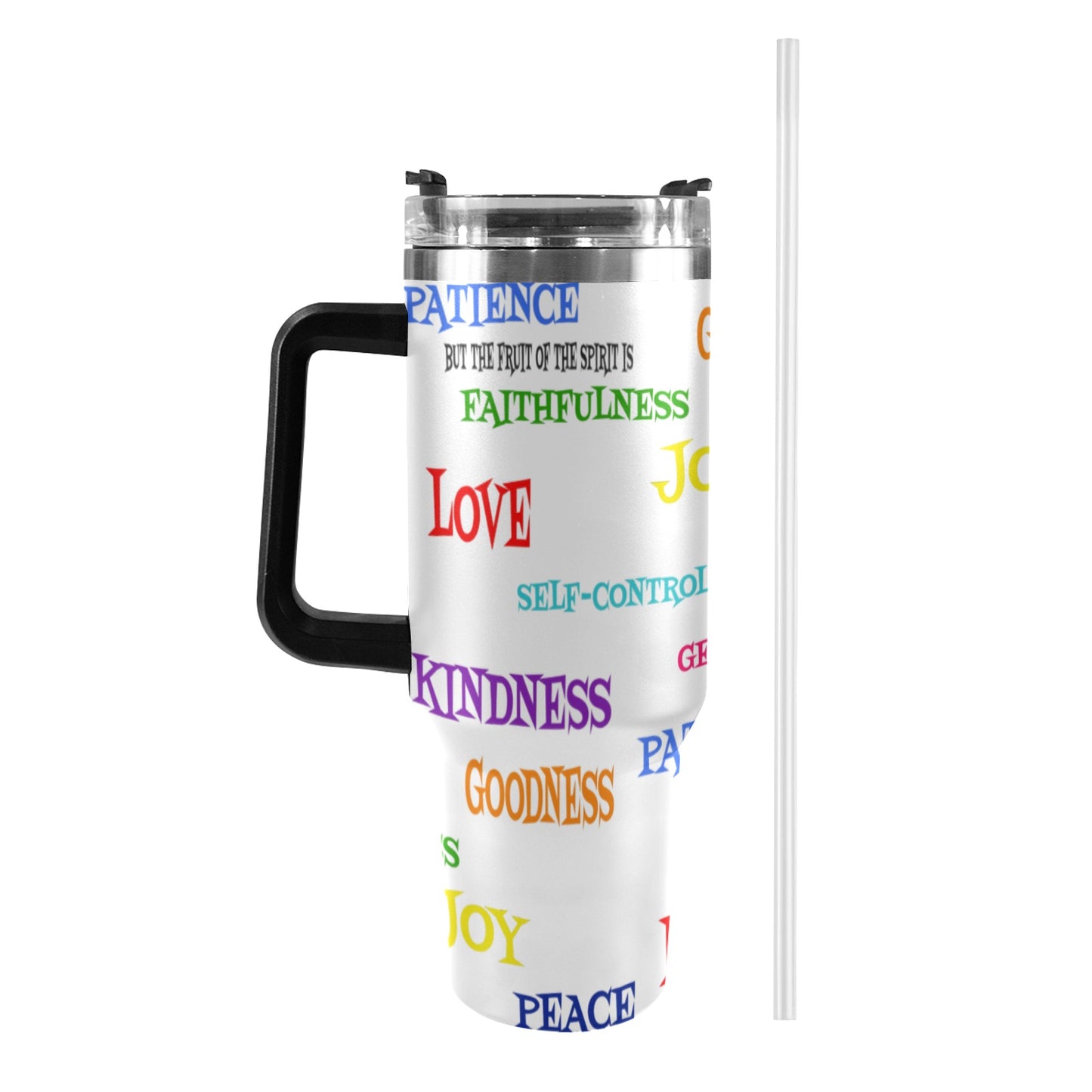 FRUIT OF THE SPIRIT  40oz Tumbler with Black Handle
