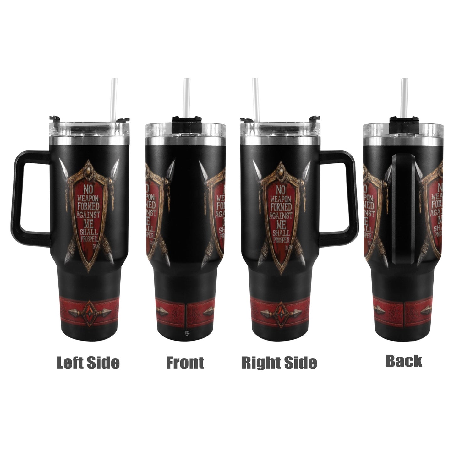 NO WEAPON TUMBLER 40oz Tumbler with Black Handle