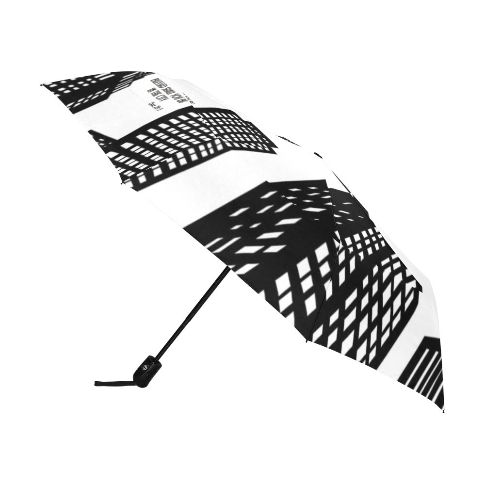 BLESSED IN THE CITY  Anti-UV Auto-Foldable Umbrella