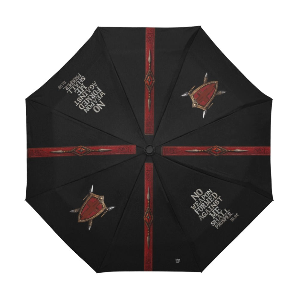 NO WEAPON FORMED AGAINST ME SHALL PROSPER Auto-Foldable Umbrella