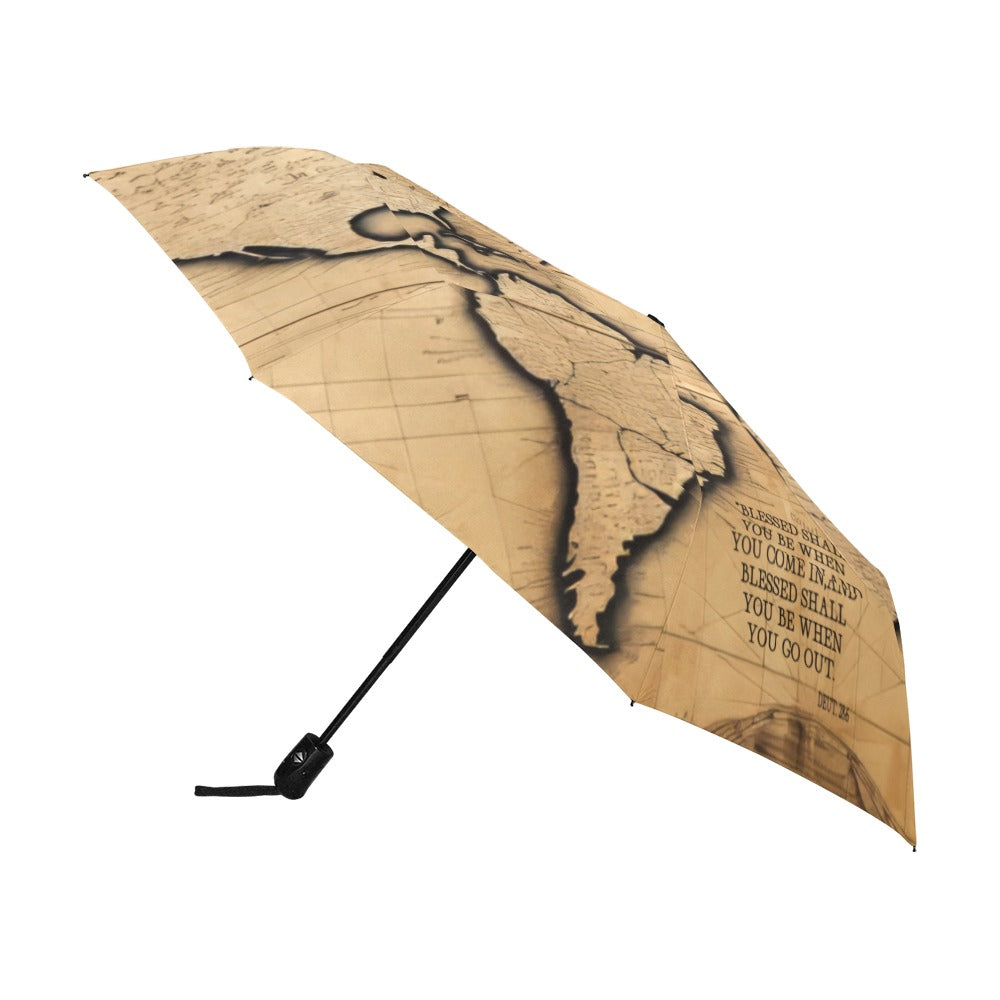 BLESSED COMING AND GOING Anti-UV Auto-Foldable Umbrella