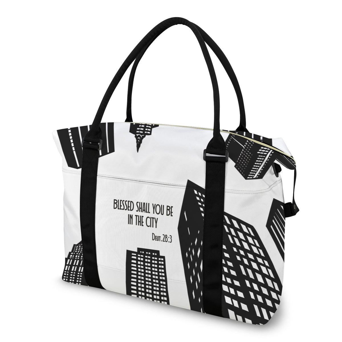 BLESSED SHALL YOU BE IN THE CITY  Ultra-Large Capacity Duffle Bag