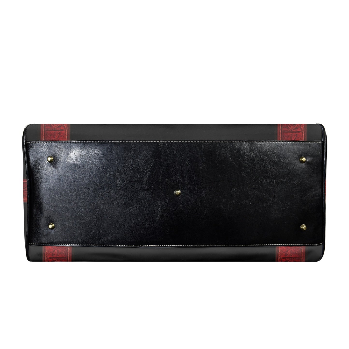 LEATHER NO WEAPON FORMED AGAINST ME SHALL PROSPER TRAVEL BAG