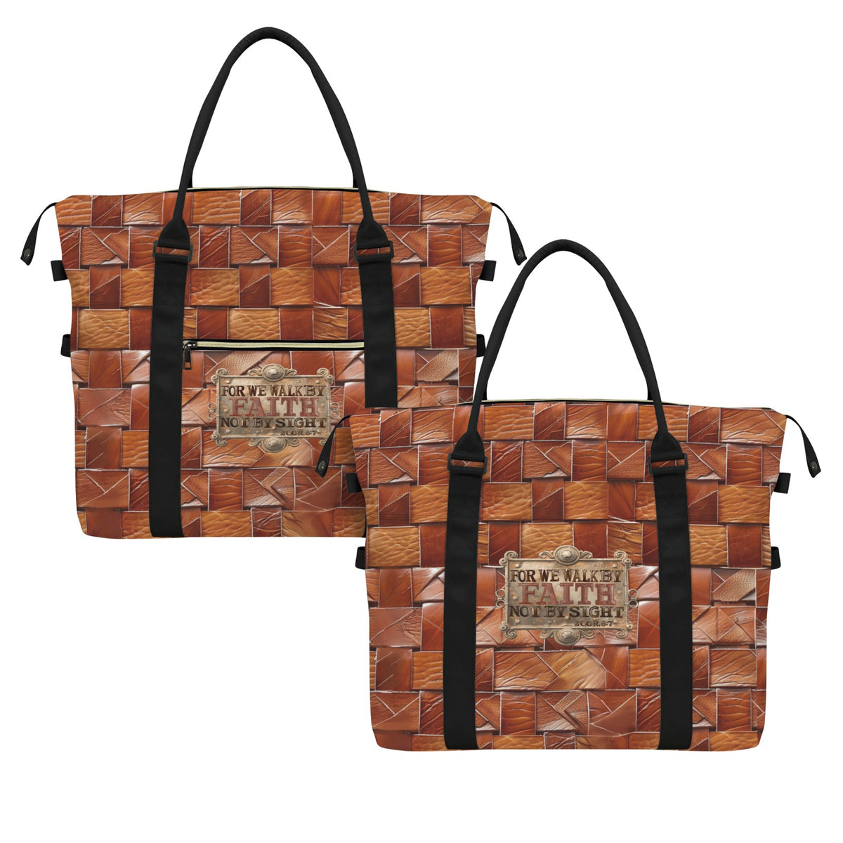 FOR WE WALK BY FAITH  Ultra-Large Capacity Duffle Bag