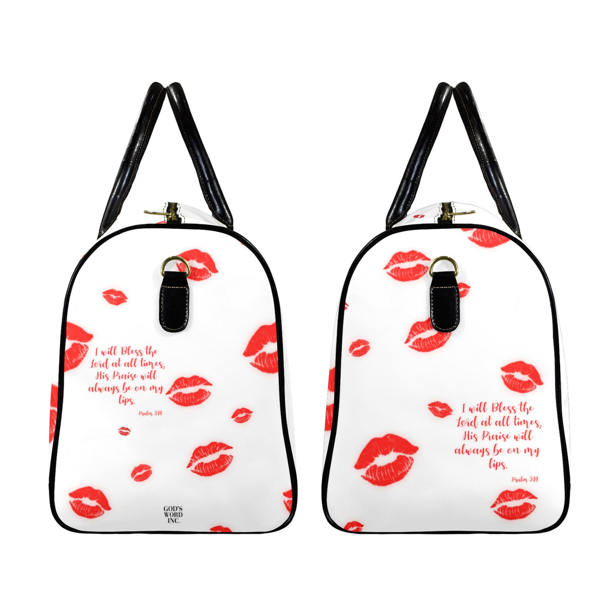 LEATHER YOUR  PRAISE SHALL BE ON MY LIPS  Travel Bag