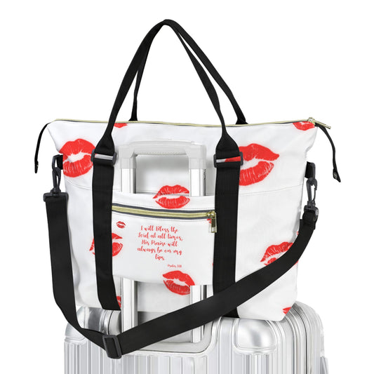 HIS PRAISE WILL ALWAYS BE ON MY LIPS  Duffle Bag