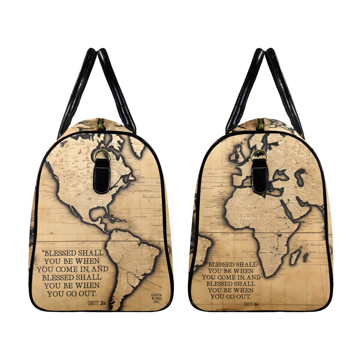 LEATHER BLESSED COMING AND GOING  Leather Travel Bag