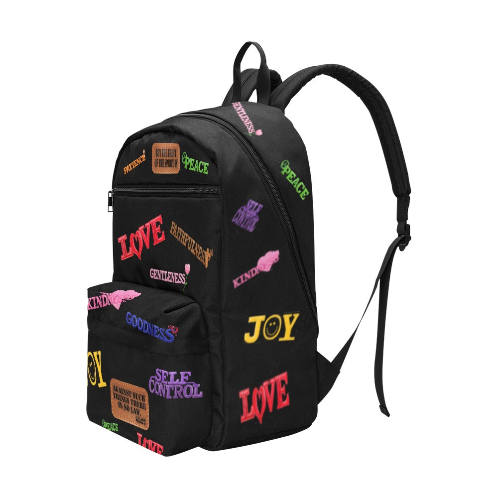 BLACK FRUIT OF THE SPIRIT  Large Capacity Travel Backpack