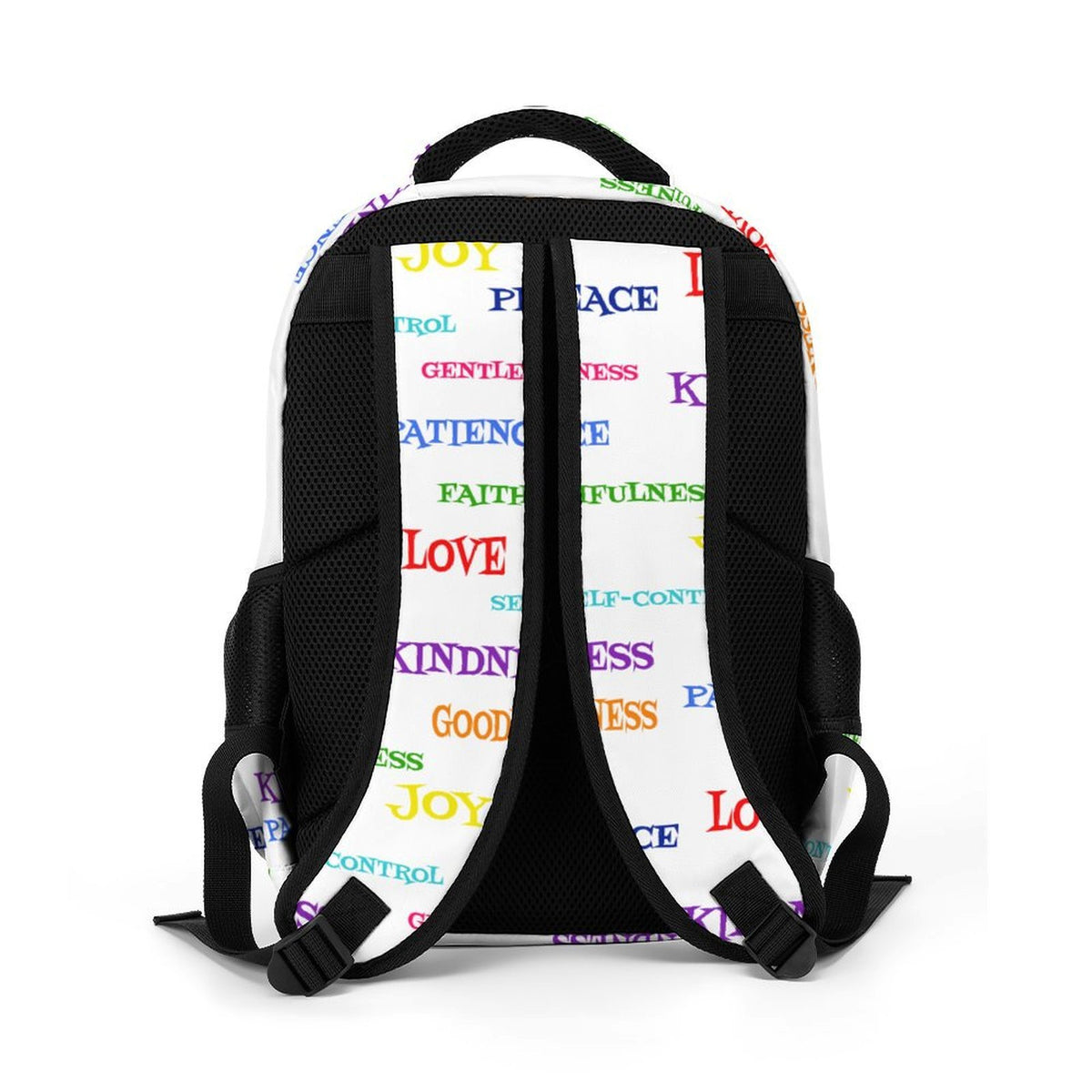WHITE FRUIT OF THE SPIRIT Design Pocket Backpack