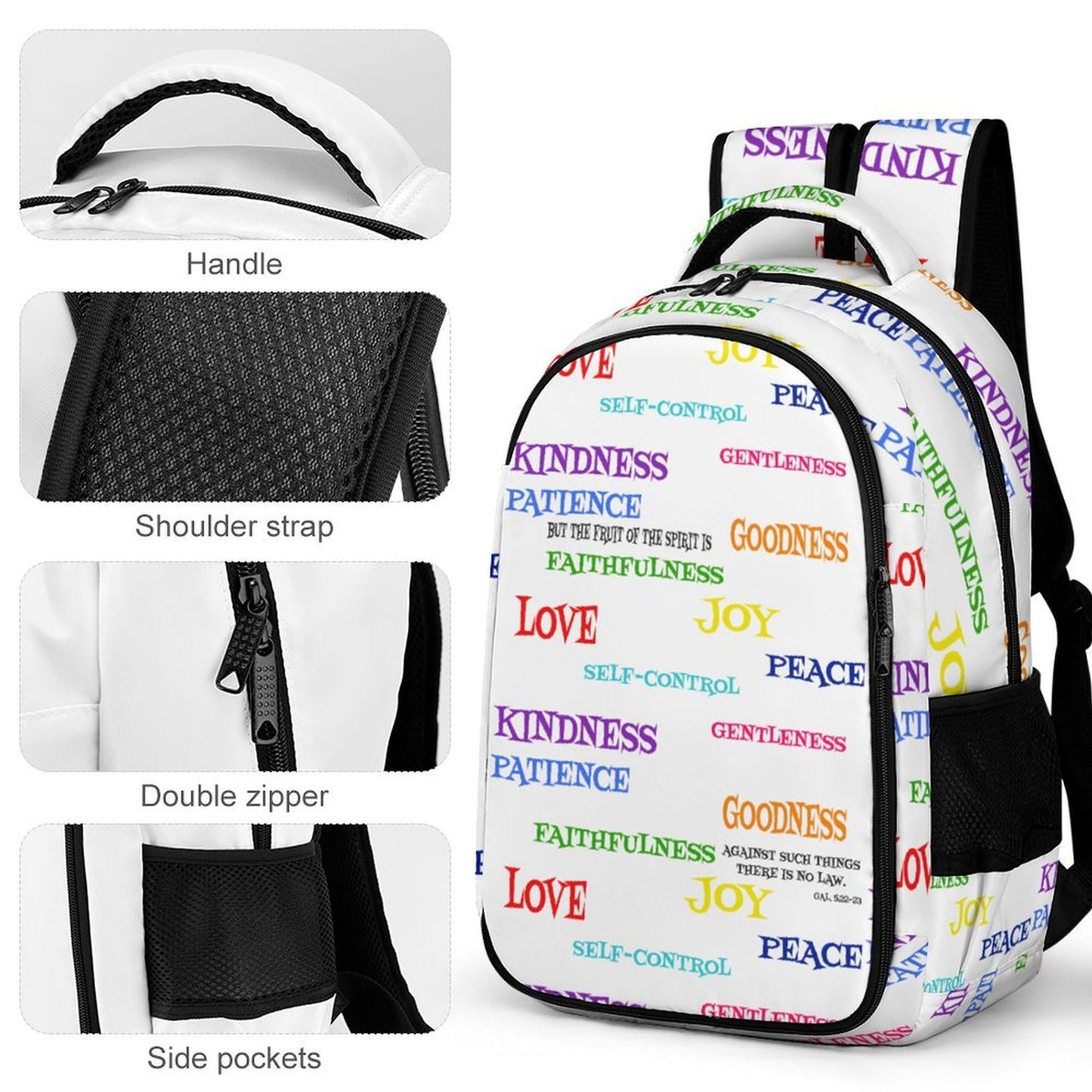 FRUIT OF THE SPIRIT DESIGN POCKET BACK PACK