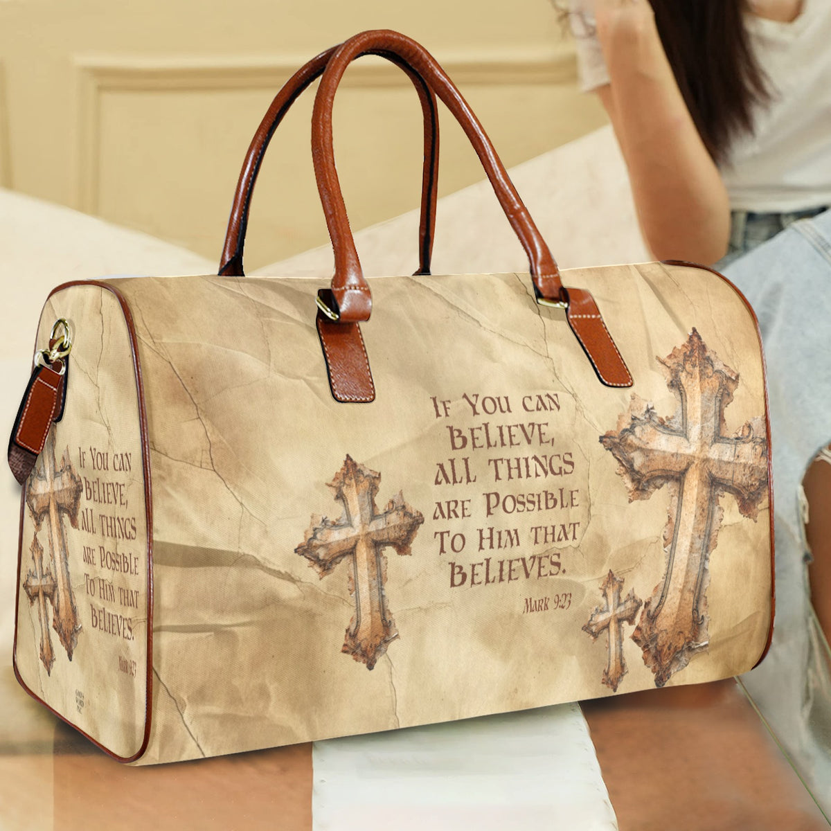 ONLY BELIEVE  Large Capacity Travel Bag