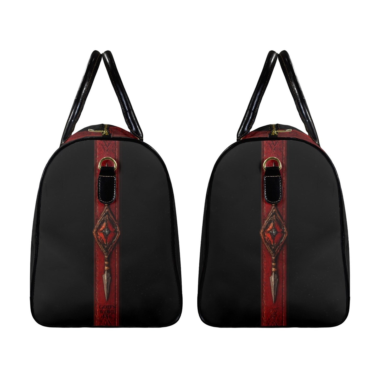 LEATHER NO WEAPON TRAVEL BAG