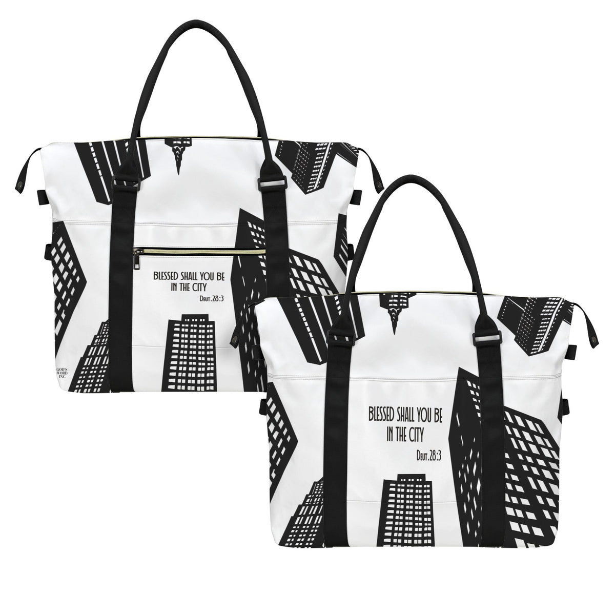 BLESSED SHALL YOU BE IN THE CITY  Ultra-Large Capacity Duffle Bag