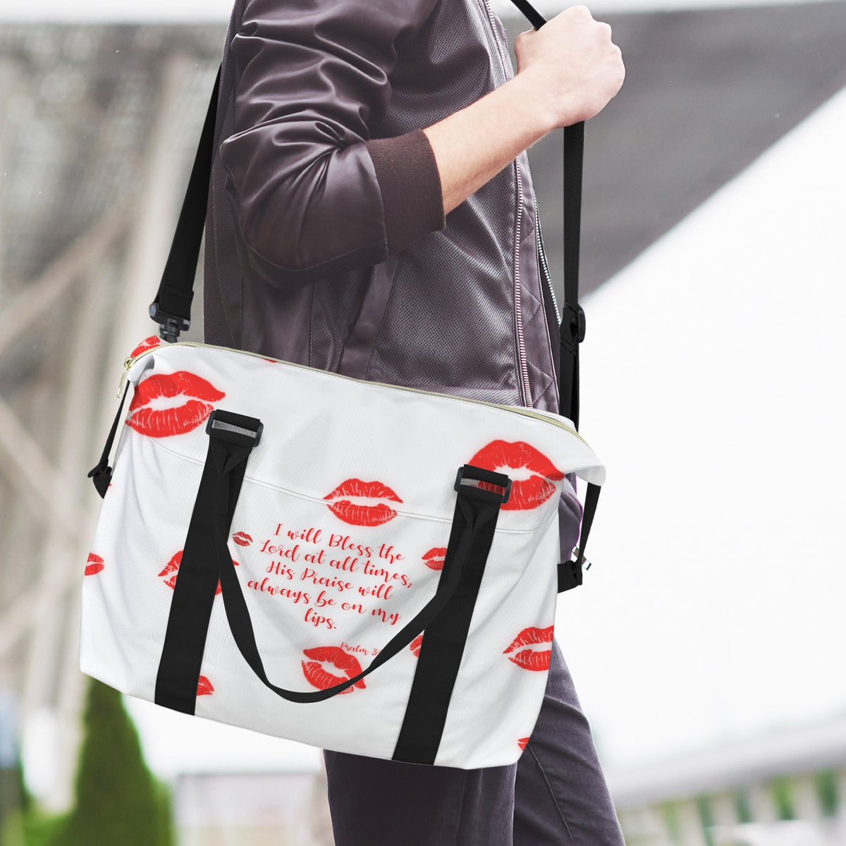 YOUR PRAISE SHALL BE ON MY LIPS  Duffle Bag-