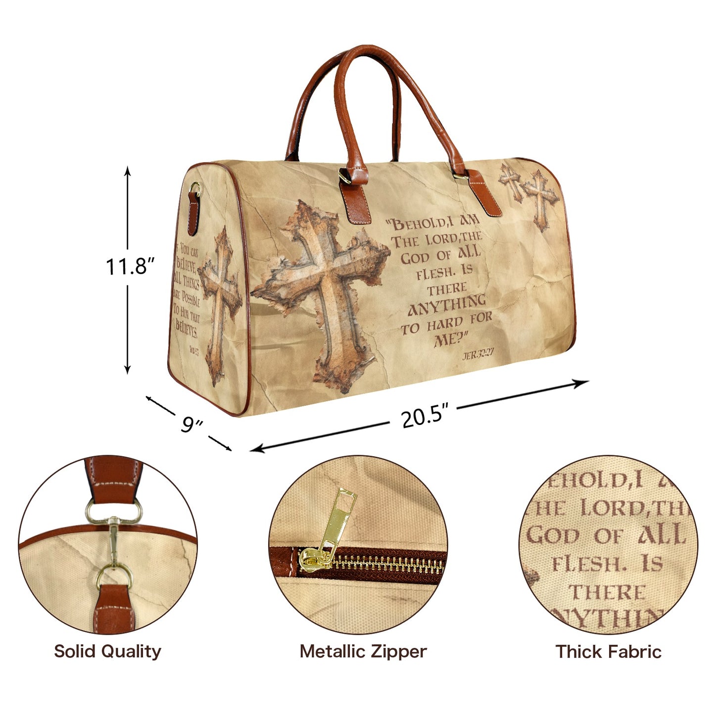 DO YOU BELIEVE BAG WATERPROOF TRAVEL BAG