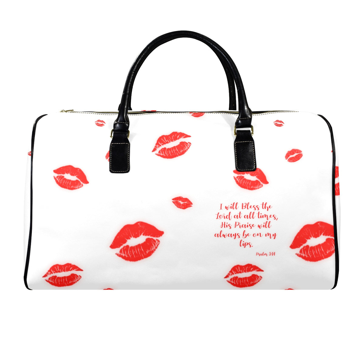 LEATHER PRAISE ON MY LIPS Travel Bag