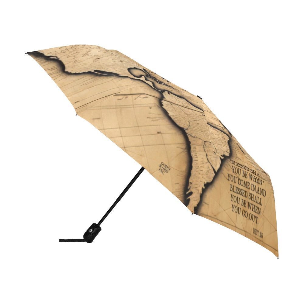 BLESSED COMING AND GOING Anti-UV Auto-Foldable Umbrella