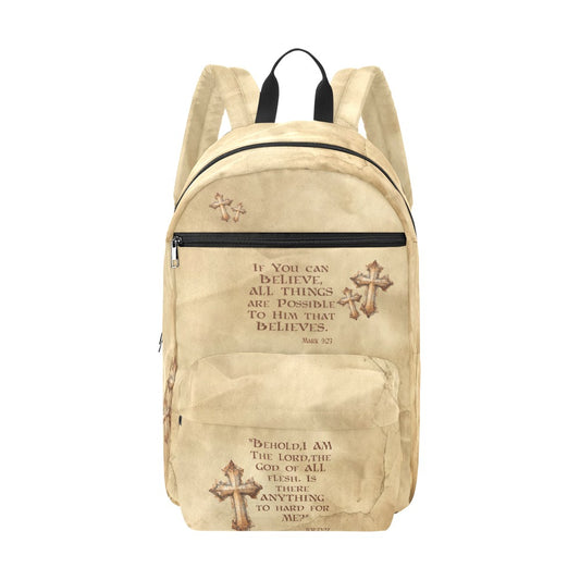 ONLY BELIEVE Large Capacity Travel Backpack