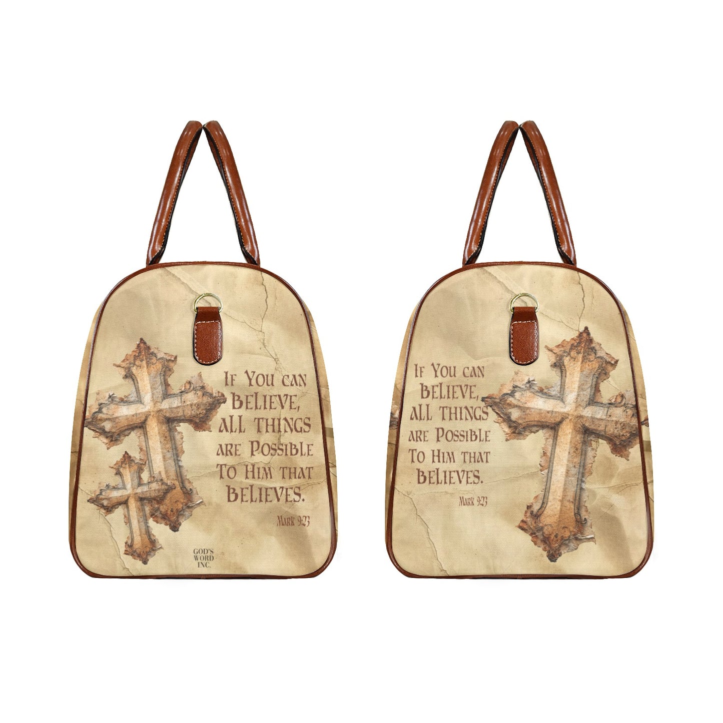 DO YOU BELIEVE WATERPROOF TRAVEL BAG