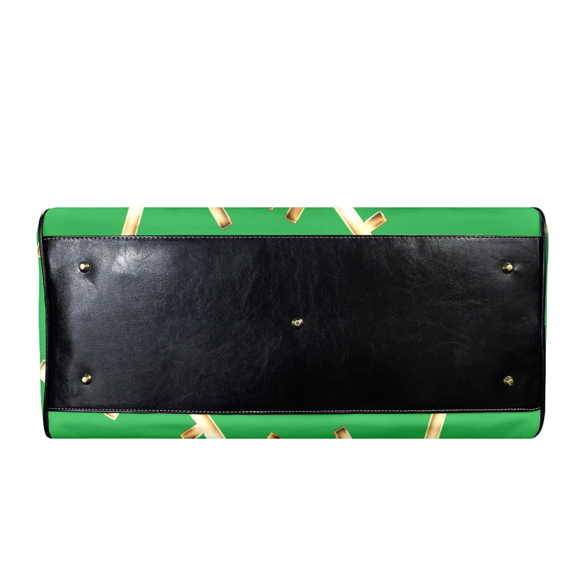 GREEN LEATHER FAITH COMES BY HEARING Travel Bag