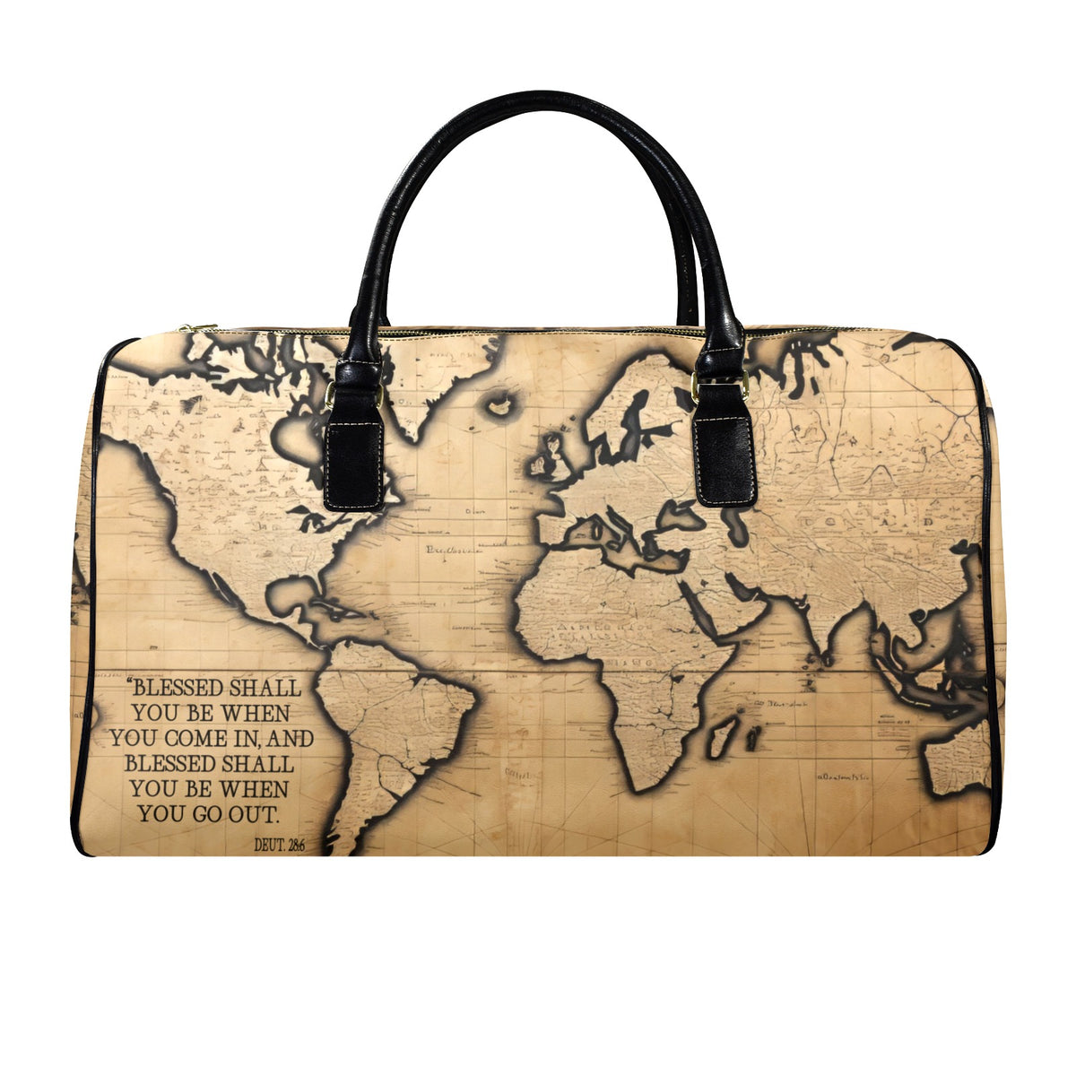 LEATHER BLESSED COMING AND GOING  Leather Travel Bag